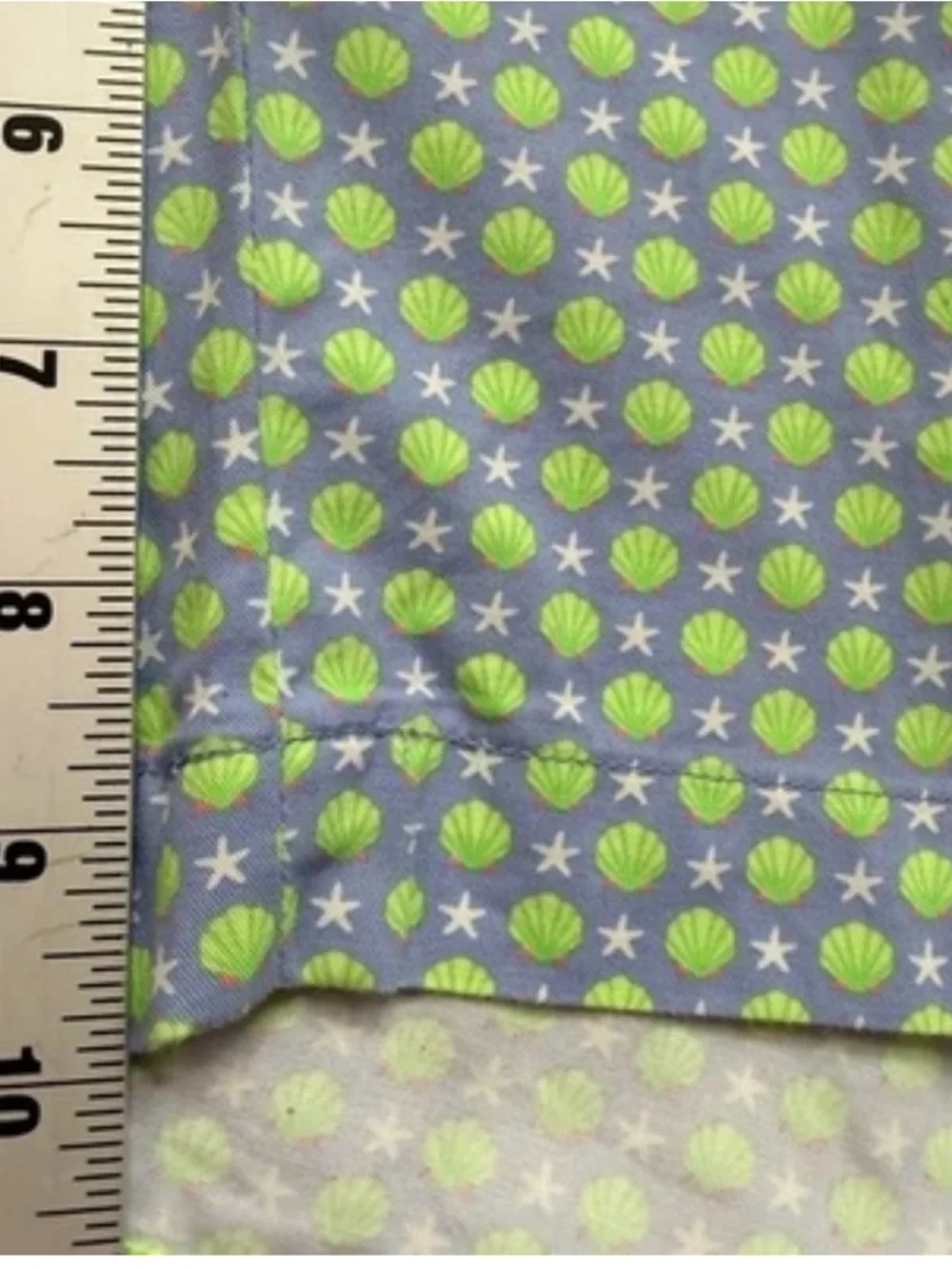 Polo Ralph Lauren Mens Golf Shorts Size 33 Seashell Starfish Print Blue Chino 9